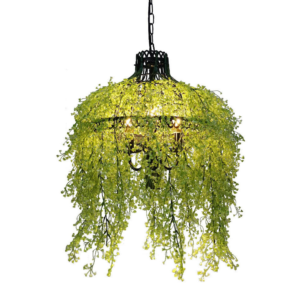 Elegant 3-Light Chandelier with Artistic Plant Vine Design