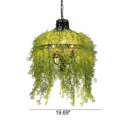 Elegant 3-Light Chandelier with Artistic Plant Vine Design