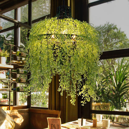 Elegant 3-Light Chandelier with Artistic Plant Vine Design