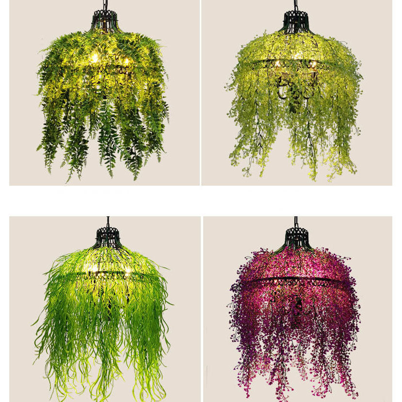 Elegant 3-Light Chandelier with Artistic Plant Vine Design