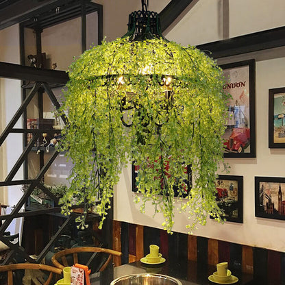 Elegant 3-Light Chandelier with Artistic Plant Vine Design