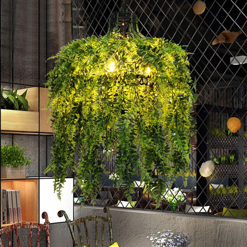 Elegant 3-Light Chandelier with Artistic Plant Vine Design