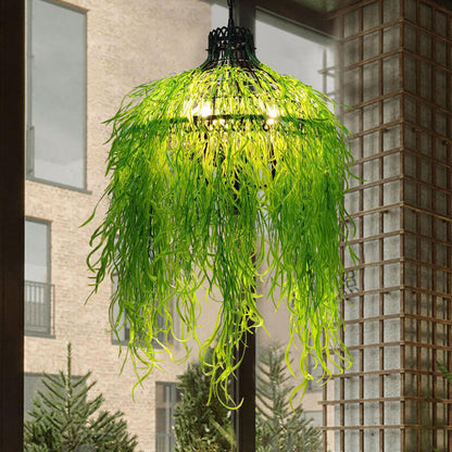 Elegant 3-Light Chandelier with Artistic Plant Vine Design