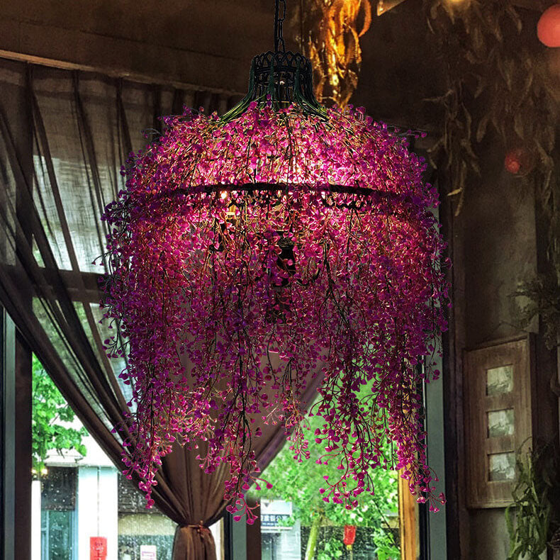 Elegant 3-Light Chandelier with Artistic Plant Vine Design