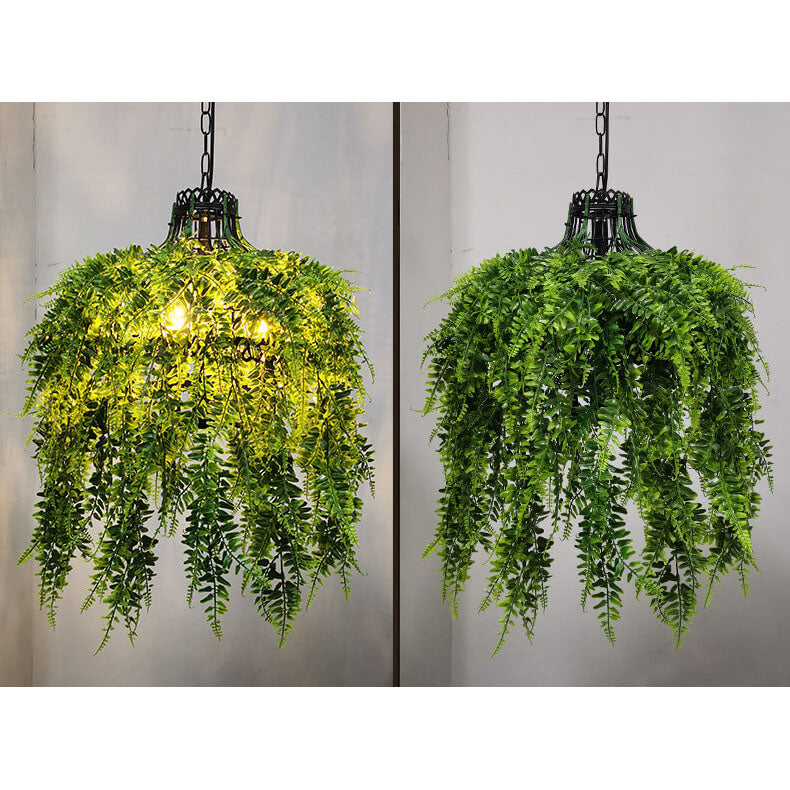 Elegant 3-Light Chandelier with Artistic Plant Vine Design