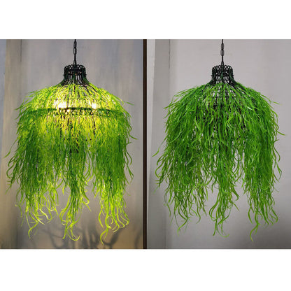 Elegant 3-Light Chandelier with Artistic Plant Vine Design