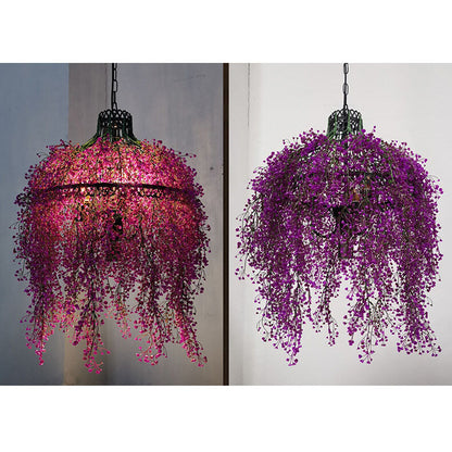 Elegant 3-Light Chandelier with Artistic Plant Vine Design