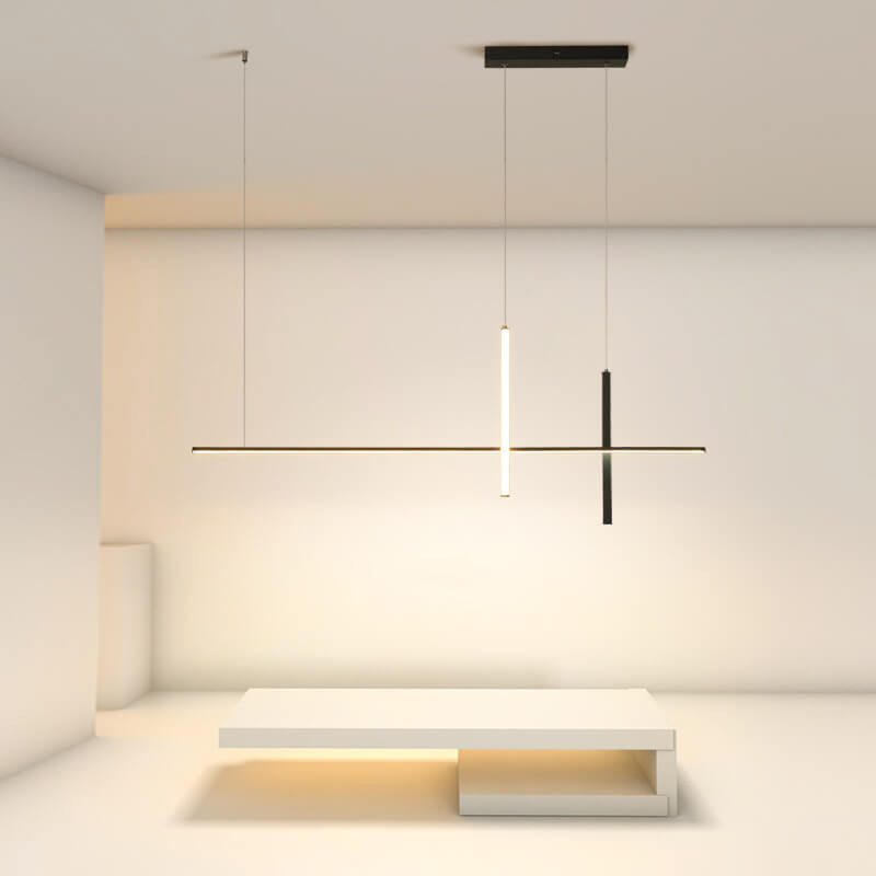 Sleek Modern Long Line LED Chandelier for a Stylish Touch