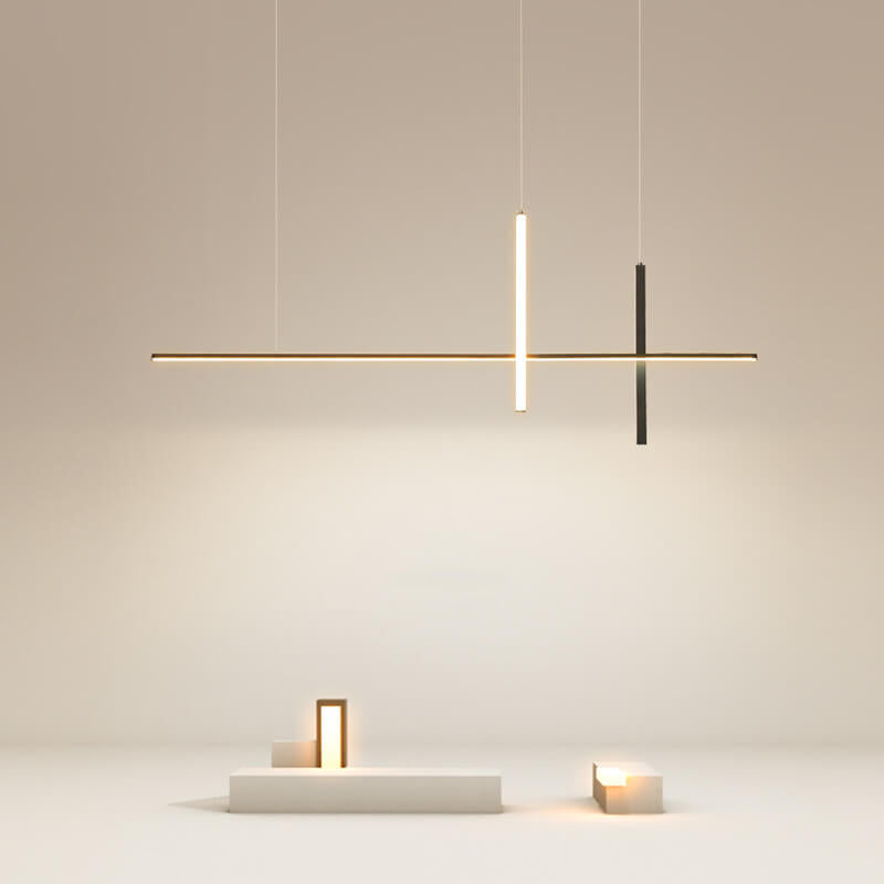 Sleek Modern Long Line LED Chandelier for a Stylish Touch