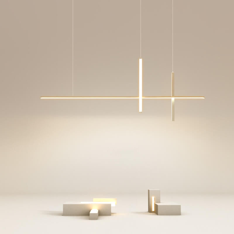 Sleek Modern Long Line LED Chandelier for a Stylish Touch