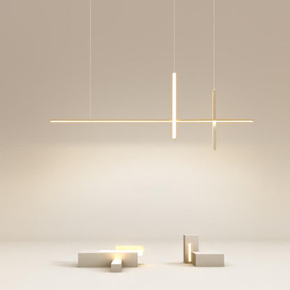 Sleek Modern Long Line LED Chandelier for a Stylish Touch