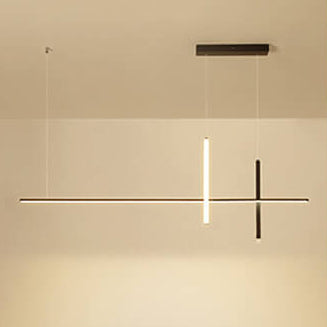 Sleek Modern Long Line LED Chandelier for a Stylish Touch