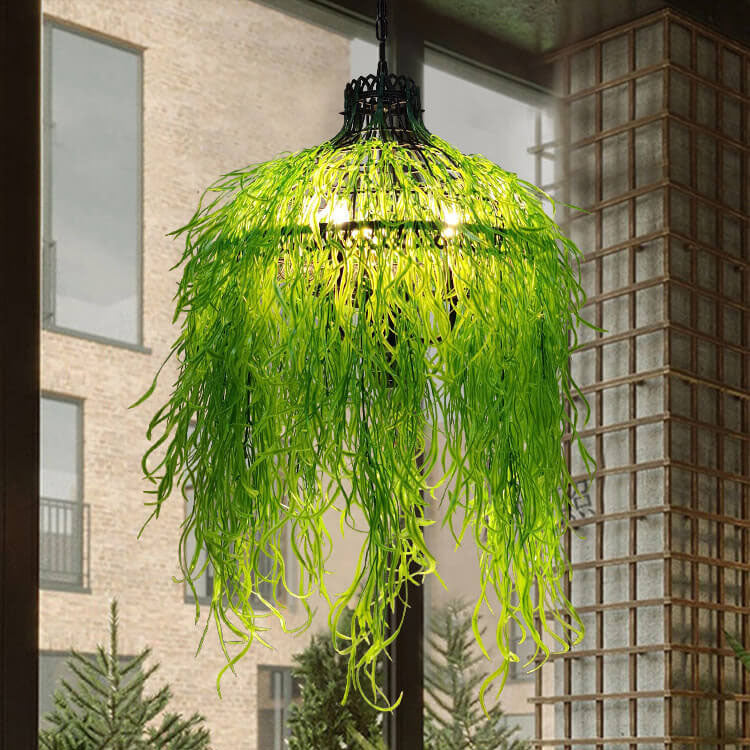 Elegant 3-Light Chandelier with Artistic Plant Vine Design