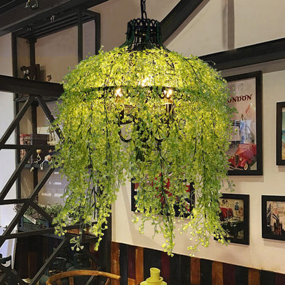 Elegant 3-Light Chandelier with Artistic Plant Vine Design